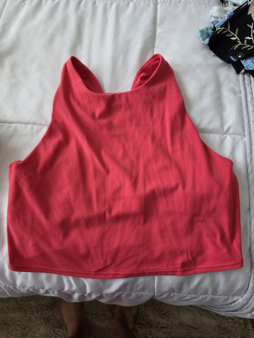 Athleta Women’s Concious Crop Tank Top - Coral Size Large